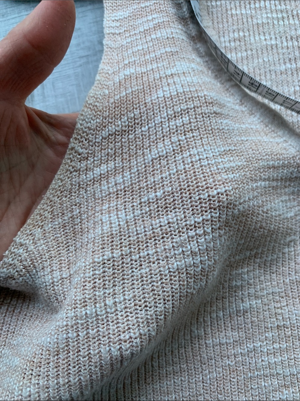 Mango Heathered Blush V-Neck Knit Tank, Size XS. - Picture 8 of 12